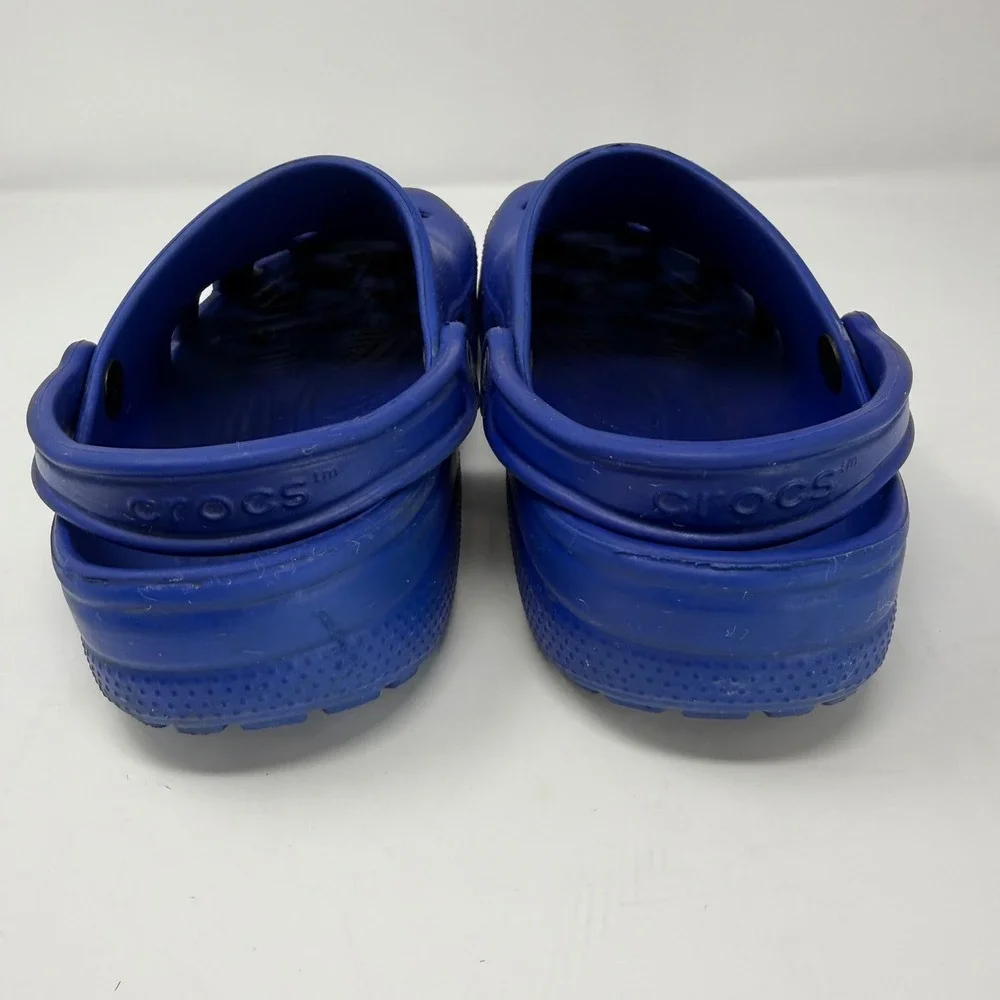 Crocs Classic Clog Shoes Men 7 Women 9 Blue Comfort Slip On Water Beach Sandals